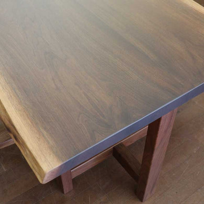 無垢材 テーブル ダイニングテーブル ウォールナット 180cm 座卓 兼用 2枚ハギ 脚付き