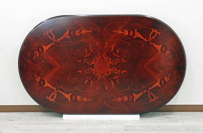 イタリア ダイニングテーブル 160cm幅 4人用 6人用 象嵌 ブーケ