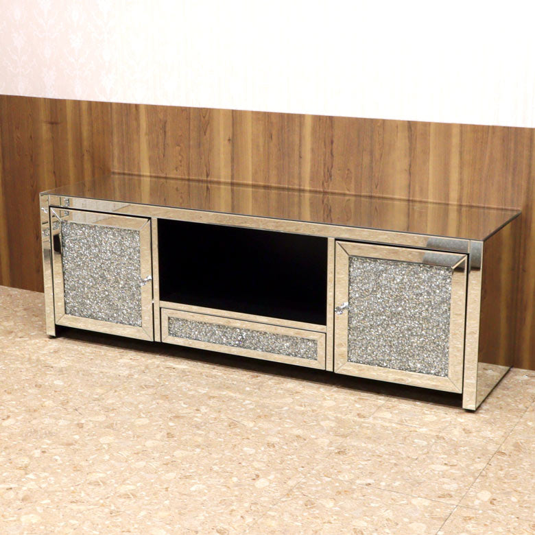 ガレージセール ミラー家具 テレビボード 180cm ローボード テレビ台 クリスタル