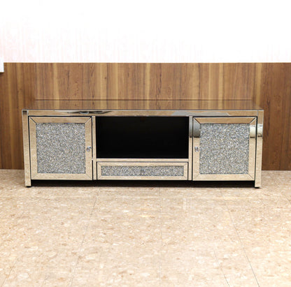 ガレージセール ミラー家具 テレビボード 180cm ローボード テレビ台 クリスタル