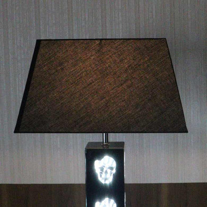 ミラー家具 フロアランプ シェード 鏡 フロアスタンド 1灯 スカル