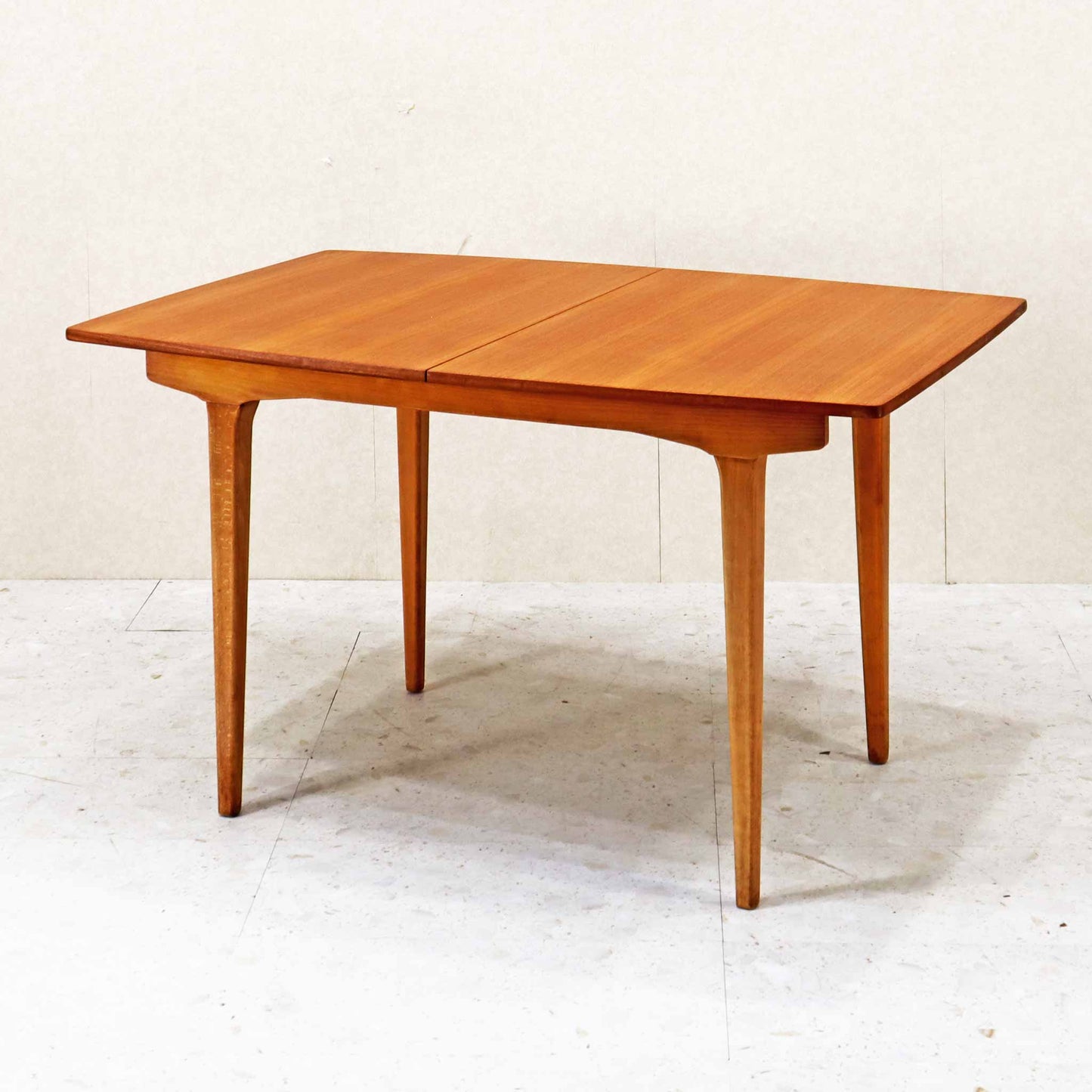 エクステンション ダイニングテーブル 伸長式 1960s チーク ミッドセンチュリー 北欧スタイル