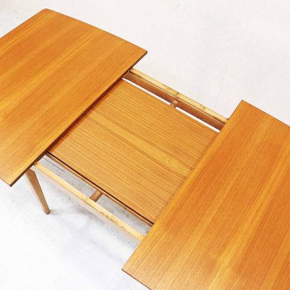 エクステンション ダイニングテーブル 伸長式 1960s チーク ミッドセンチュリー 北欧スタイル