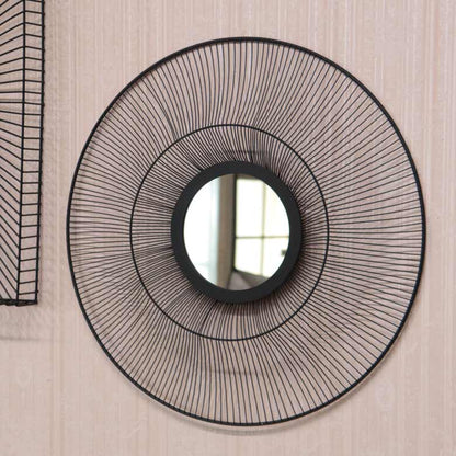 ミラー 壁掛け ラウンド 鏡 アンティーク モダン ヴィンテージ おしゃれ