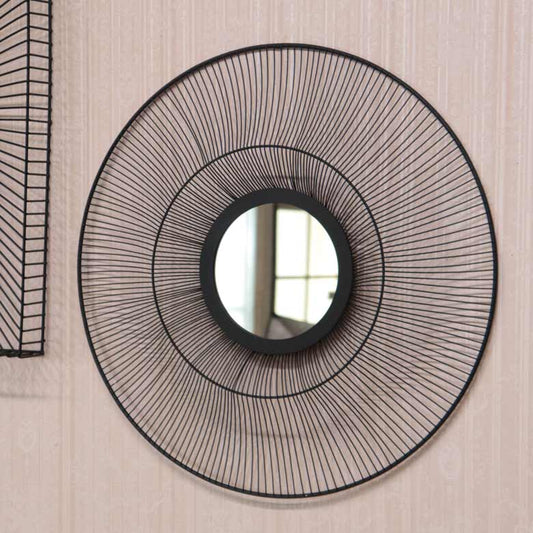 ミラー 壁掛け ラウンド 鏡 アンティーク モダン ヴィンテージ おしゃれ