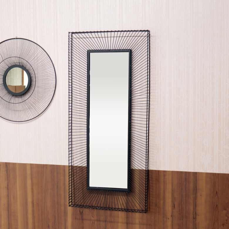 ミラー 壁掛け 姿見 鏡 アンティーク モダン ヴィンテージ おしゃれ