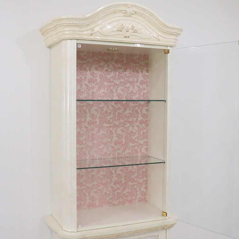 サルタレッリ アマルフィ 1ドアキャビネット アイボリー カップボード サイドボード