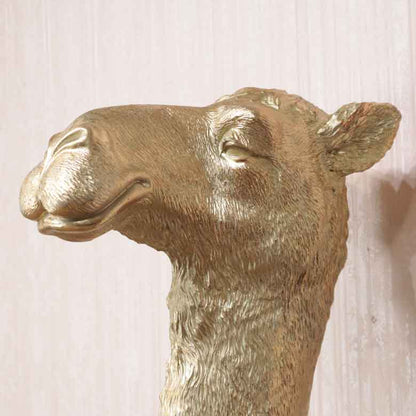 アニマルヘッド ラクダ ゴールド キャメル 動物 リアル風水 縁起物 オーナメント