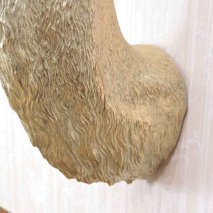 アニマルヘッド ラクダ ゴールド キャメル 動物 リアル風水 縁起物 オーナメント