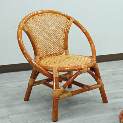 ラタン テーブル3点セット コンパクト テーブル チェア