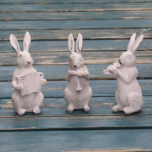 メロディラビット ウサギの置物 ガーデンオブジェ 置物