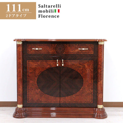 サルタレッリ フローレンス 2ドア サイドボード ローキャビネット ウォールナット