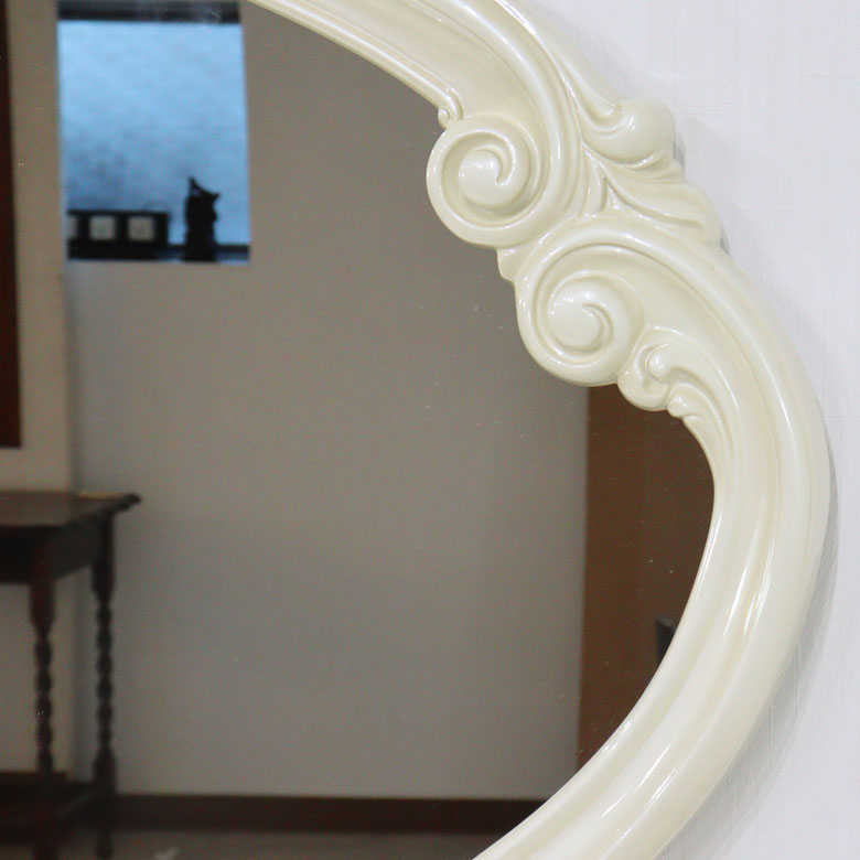 サルタレッリ フローレンス 壁掛けミラーL 135cm メイクミラー 鏡 アイボリー