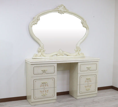 サルタレッリ フローレンス 壁掛けミラーL 135cm メイクミラー 鏡 アイボリー