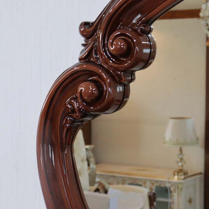 サルタレッリ フローレンス 壁掛けミラーL 135cm 姿見 メイクミラー ウォールナット