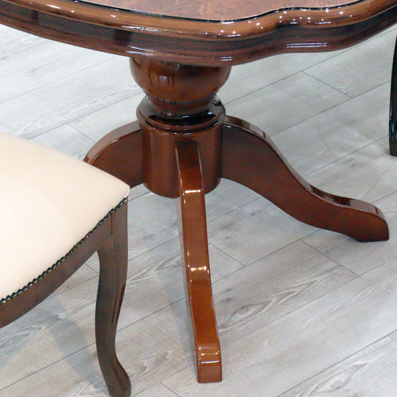 サルタレッリ フローレンス ダイニングテーブル 95cm ウォールナット ティーテーブル