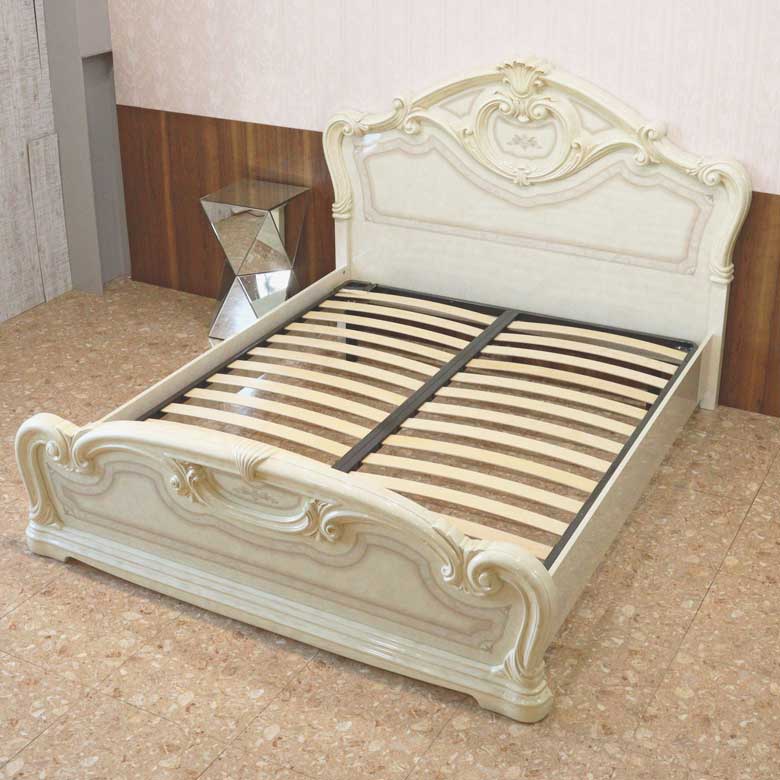 サルタレッリ アマルフィ クイーンベッド ベッドフレーム アイボリー