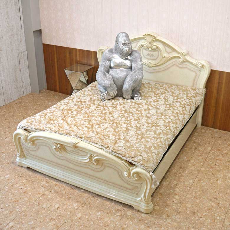 サルタレッリ アマルフィ クイーンベッド ベッドフレーム アイボリー