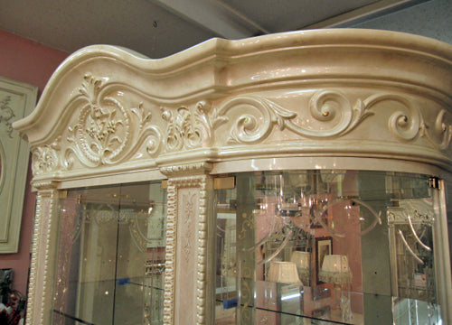 サルタレッリ ヴェルサイユ 3ドア キャビネット アイボリー 引出 カップボード