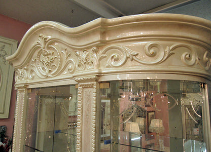 サルタレッリ ヴェルサイユ 3ドア キャビネット アイボリー 扉 カップボード