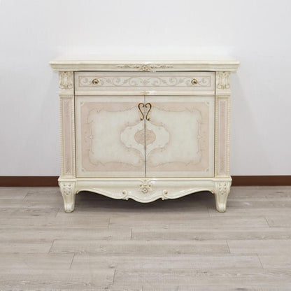 サルタレッリ ヴェルサイユ 2ドア サイドボード アイボリー ローキャビネット