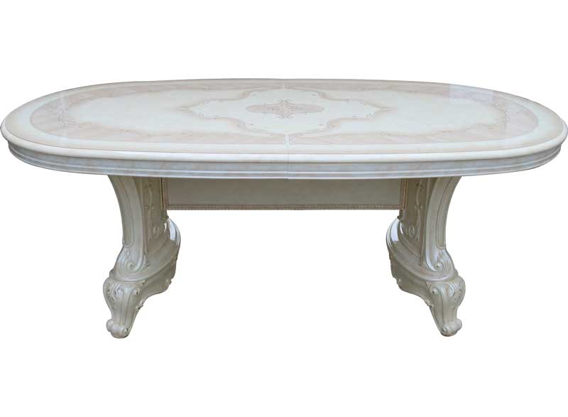 サルタレッリ ヴェルサイユ 伸長式 ダイニングテーブル7点セット 250cm チェア ６脚 純正品 アイボリー Saltarelli Versailles イタリア