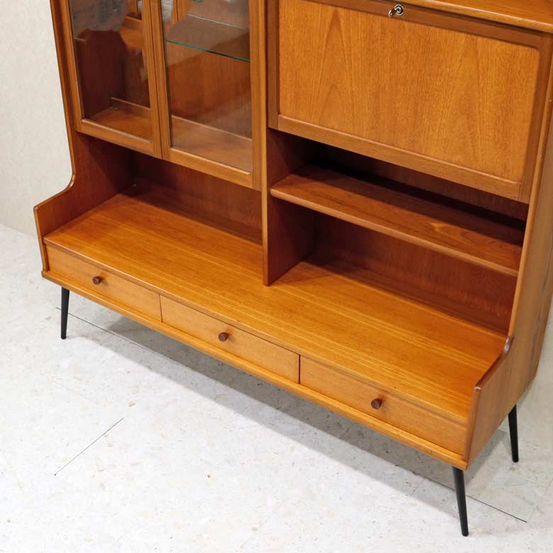 キャビネット ネイサン ヘアピンレッグ イギリス チーク NATHAN Parker Knoll ミッドセンチュリー 北欧 ヴィンテージ