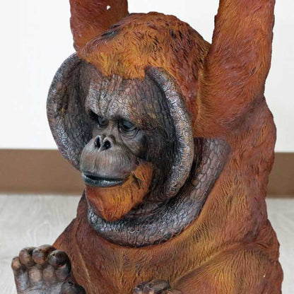 アニマルサイドテーブル オランウータン フラワースタンド かわいい リアル