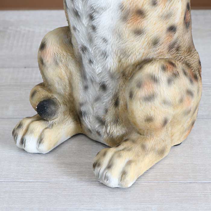 アニマルサイドテーブル チーター ヒョウ フラワースタンド かわいい