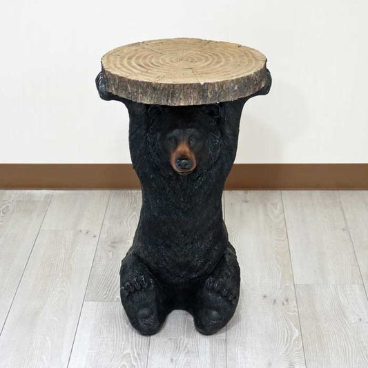 アニマルサイドテーブル クマ 熊 フラワースタンド かわいい リアル