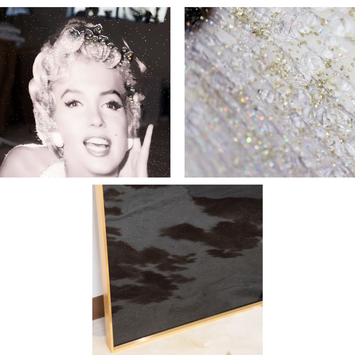 アートフレーム モンロー 180cm 水晶絵 ウォールデコ