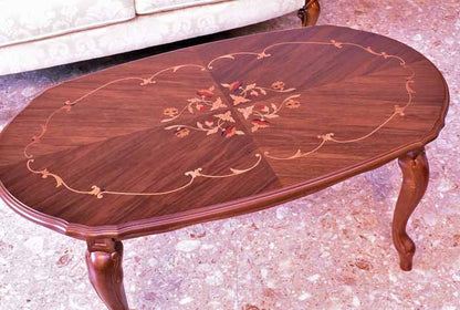 イタリア リビングテーブル 100cm センターテーブル 象嵌 ローテーブル 23