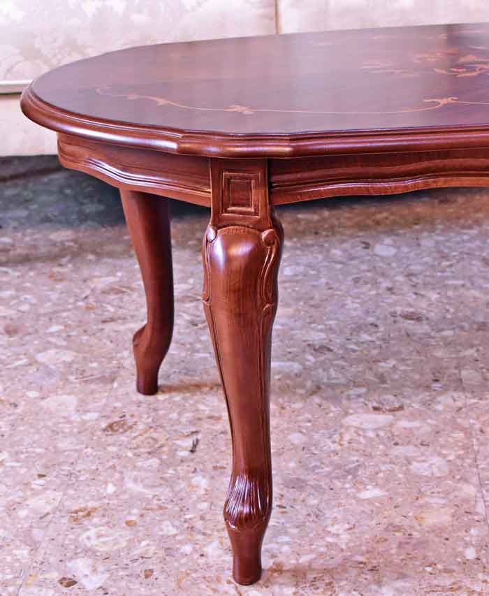 イタリア リビングテーブル 100cm センターテーブル 象嵌 ローテーブル 23