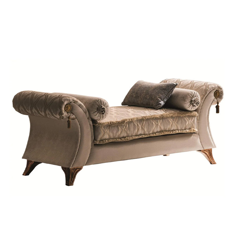 ベンチスツール 筒形クッション付 シェーズロング VITTORIA Dolce Vita ドルチェビータ 高級家具 イタリア製