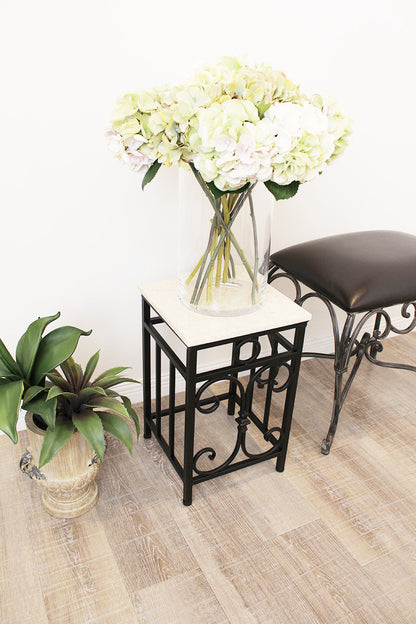 サイドテーブル 大理石天板 フラワースタンド ローテーブル 飾り台