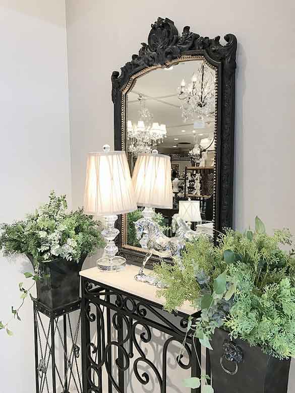 コンソールテーブル 63cm幅 ロートアイアン 大理石テーブル 花台 FM-285-S