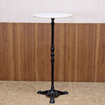 ハイテーブル 50cm 大理石 円形 カフェテーブル ブロンズ調 石 立ち飲み