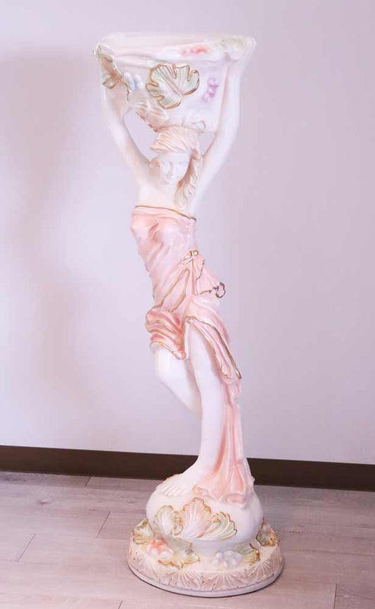 ロココ ヴィーナス像 プランター スタチュー クラック仕上げ 白家具