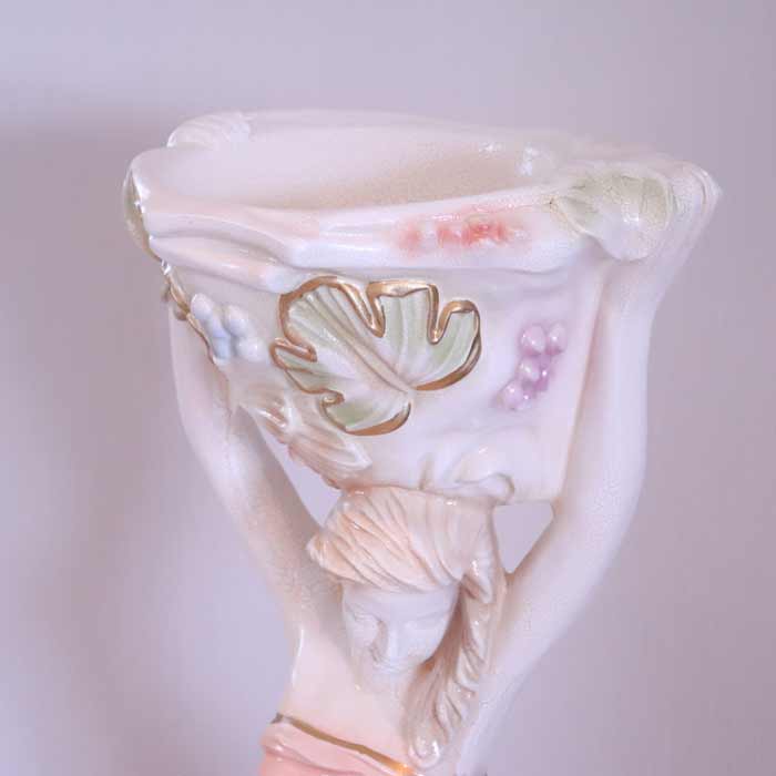 ロココ ヴィーナス像 プランター スタチュー クラック仕上げ 白家具