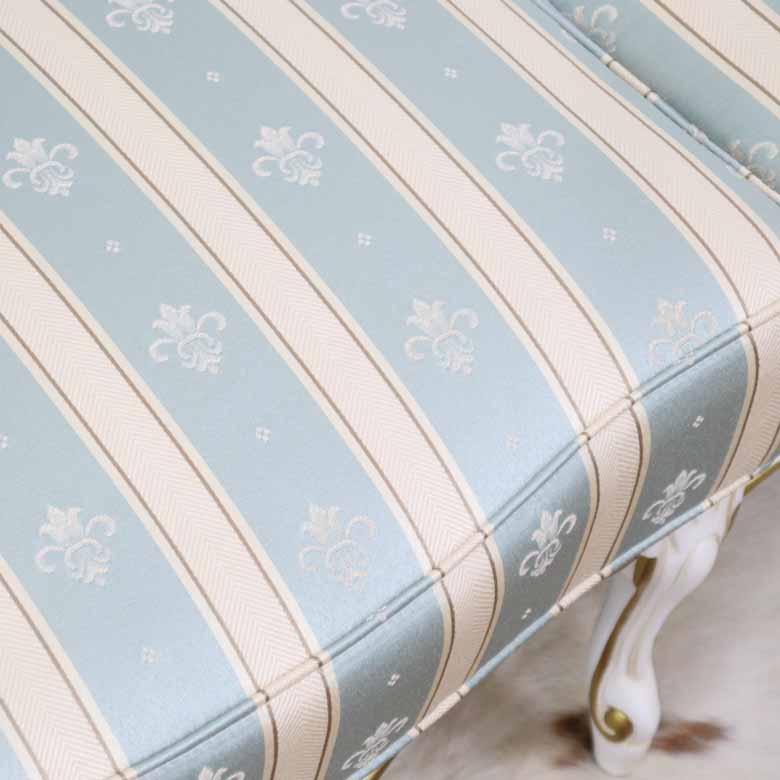 イタリア 2人掛け ソファ ターコイズブルー ホワイト 2Pソファ 304W/2/BL