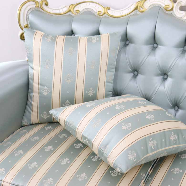 イタリア 2人掛け ソファ ターコイズブルー ホワイト 2Pソファ 304W/2/BL