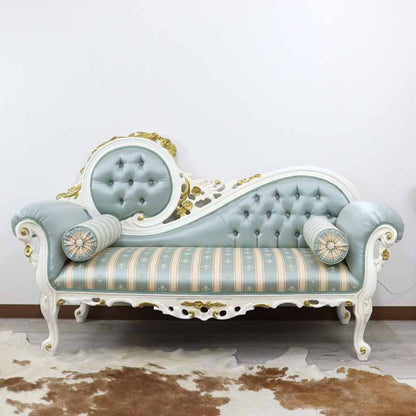 イタリア カウチソファ ターコイズブルー 二人掛け ソファ 312W/BL