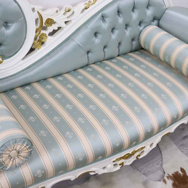 イタリア カウチソファ ターコイズブルー 二人掛け ソファ 312W/BL