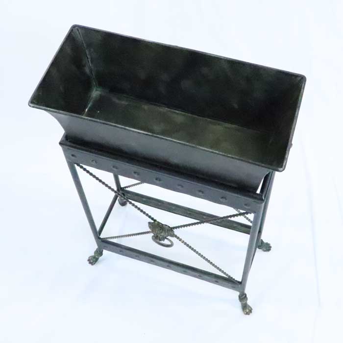 アイアンプランター スタンド付きプランター ライオンモチーフ ロートアイアン FM-555