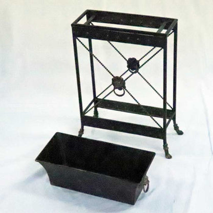 アイアンプランター スタンド付きプランター ライオンモチーフ ロートアイアン FM-555