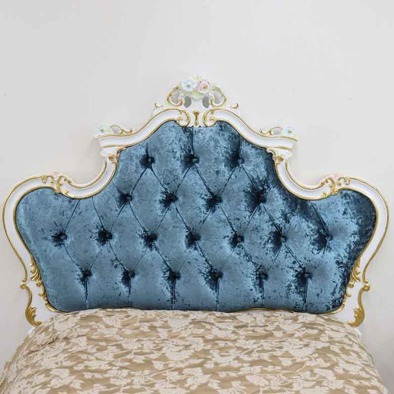 ロココ シングルベッドフレーム マットレス別 シングルベッド 猫脚