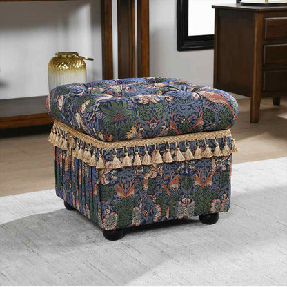 ジェニファーテイラー スツールボックス 収納付き いちご泥棒 JENNIFER TAYLOR