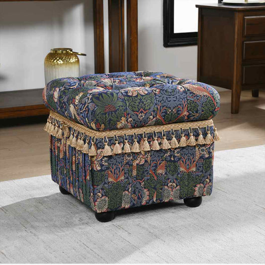 ジェニファーテイラー スツールボックス 収納付き いちご泥棒 JENNIFER TAYLOR