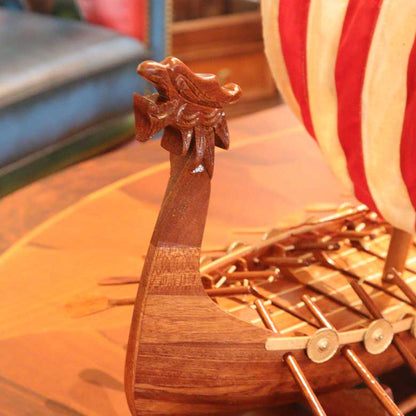 帆船 ヴァイキング号 完成品 帆船模型 アンティーク風 クラシック モデルシップ ドラッカー