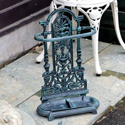 傘立て アンブレラスタンド アイアン 鋳物 グリーン